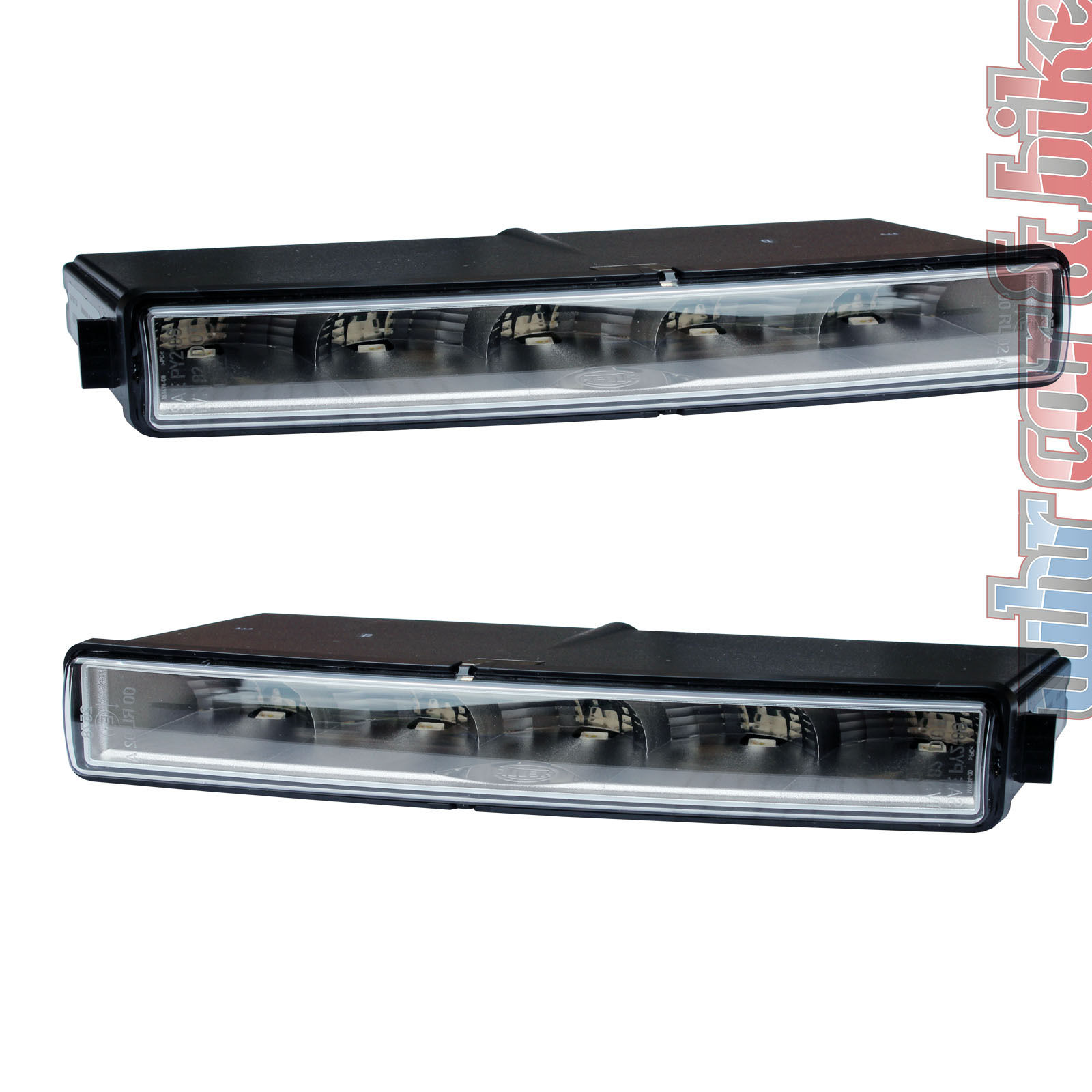 Hella 12V LEDayLine® LED Tagfahrleuchten Set Tagfahrlicht flach, Tagfahrleuchten, Beleuchtung