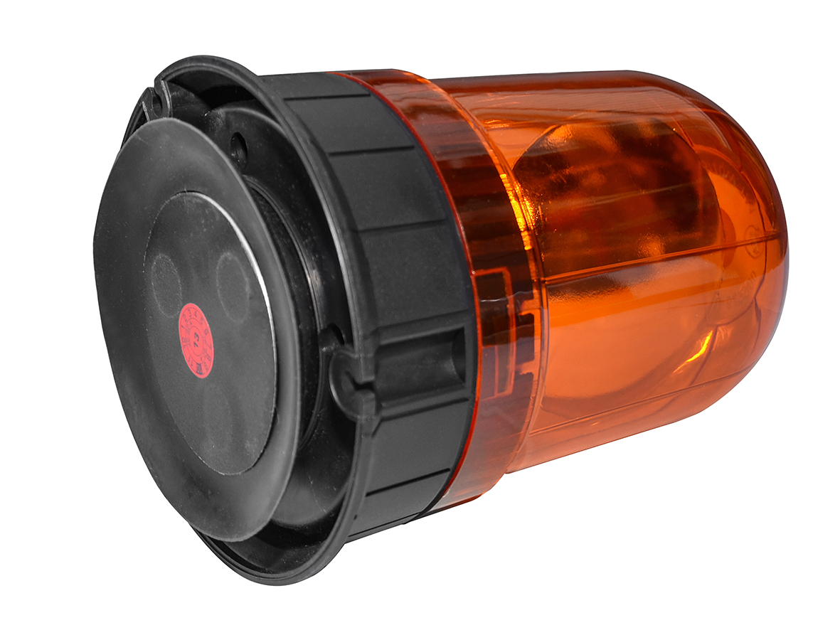 Eufab 12V 24V Rundumleuchte orange Magnetfuß Saugnapf  Zigarettenanzünder-Stecker, Warnleuchten, Beleuchtung