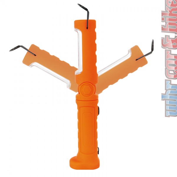 Kunzer PL-023.2 orange COB LED Arbeitsleuchte Stableuchte Werkstattlampe Li-Ion