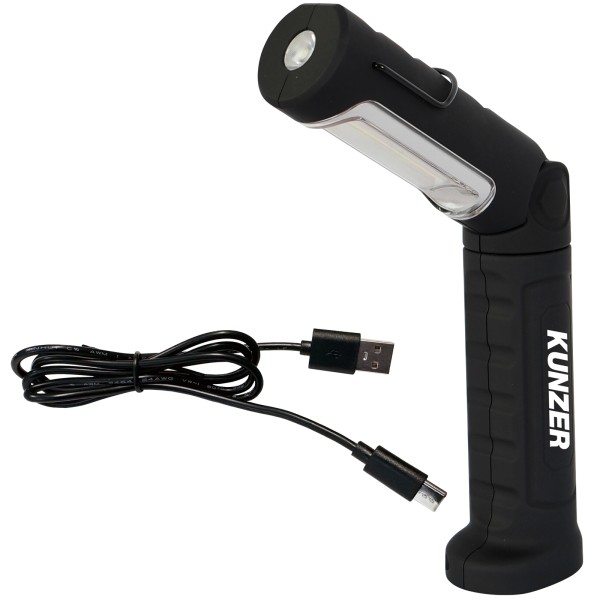 Kunzer PL-023.2 schwarz COB LED Arbeitsleuchte Stableuchte Werkstattlampe Li-Ion