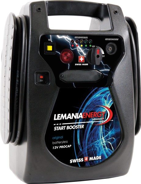 Lemania Power-Pack Supercap Kondensator Booster 12V 9000A Starthilfe Swiss Made
