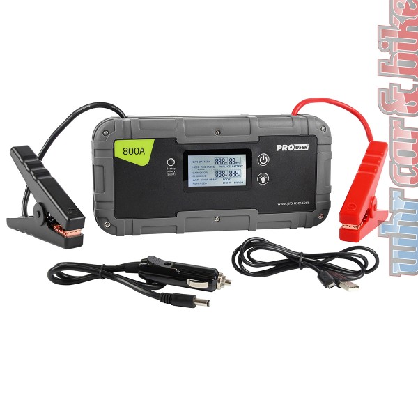 ProUser 12V SC800 A Super Kondensator Power Pack 800A Starthilfe Jump Starter