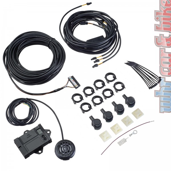 Dometic Waeco Einparkhilfe MWE-9004 Rückfahrwarner mit 4 Sensoren + Bohrer