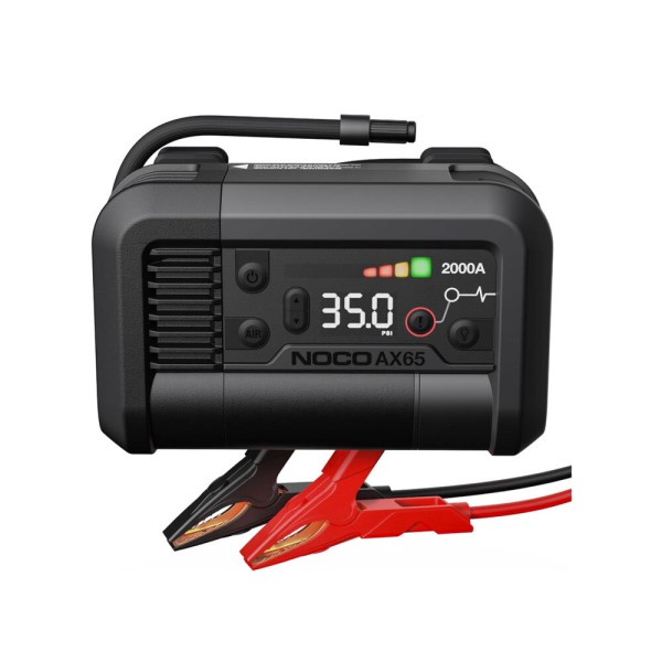 Lithium-Akku Startbooster und Kompressor NOCO Boost Air AX65 2000A Starthilfe