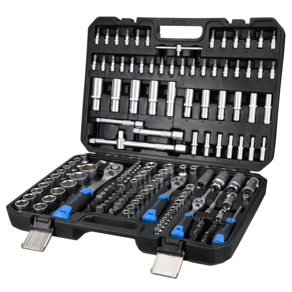 SW-Stahl Steckschlüsselsatz Knarrenkasten 171tlg 1/4" 3/8" 1/2" Nusskasten