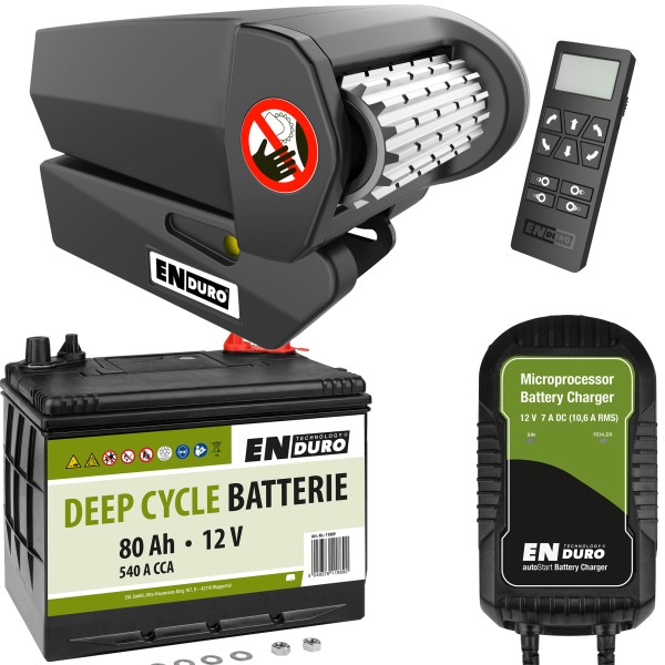 Enduro EM313A Set Anhänger & Wohnwagen-Rangierhilfe Caravan inkl. Batterie