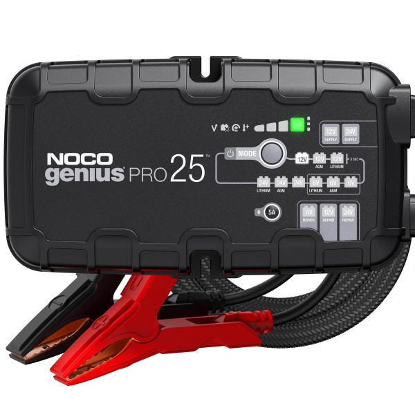NOCO Automatik Batterieladegerät 25A GeniusPro25 6V 12V 24V bis zu 1000Ah