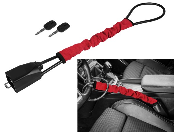 Lenkradsperre Lenkradschloss mit Gurtadapter Calima Diebstahlsicherung flexibel