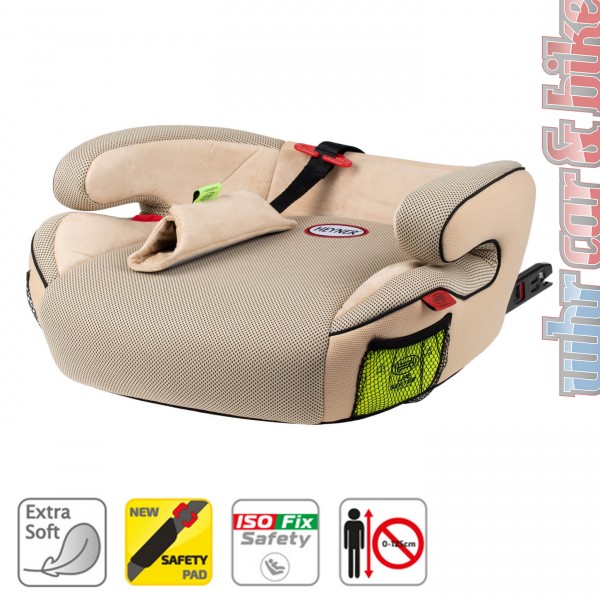 Heyner Auto Kindersitz ISOFIX Sitzerhöhung capsula SafeUpFix Comfort XL beige