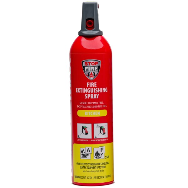 Feuerlöschspray Küche A 25F 750ml IWH Feuerlöscherspray ohne Fluor MHD 04/2028