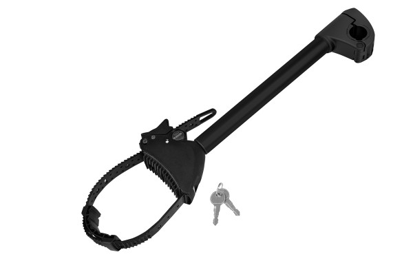 Strap-Rahmenhalter schwarz lang Eufab Ø 25+30mm abschließbar für Fahrradträger