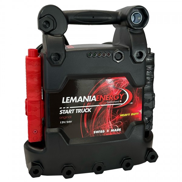 Lemania Starthilfe Start Booster P5 12V 24V 5000A Power-Pack Made in Swiss