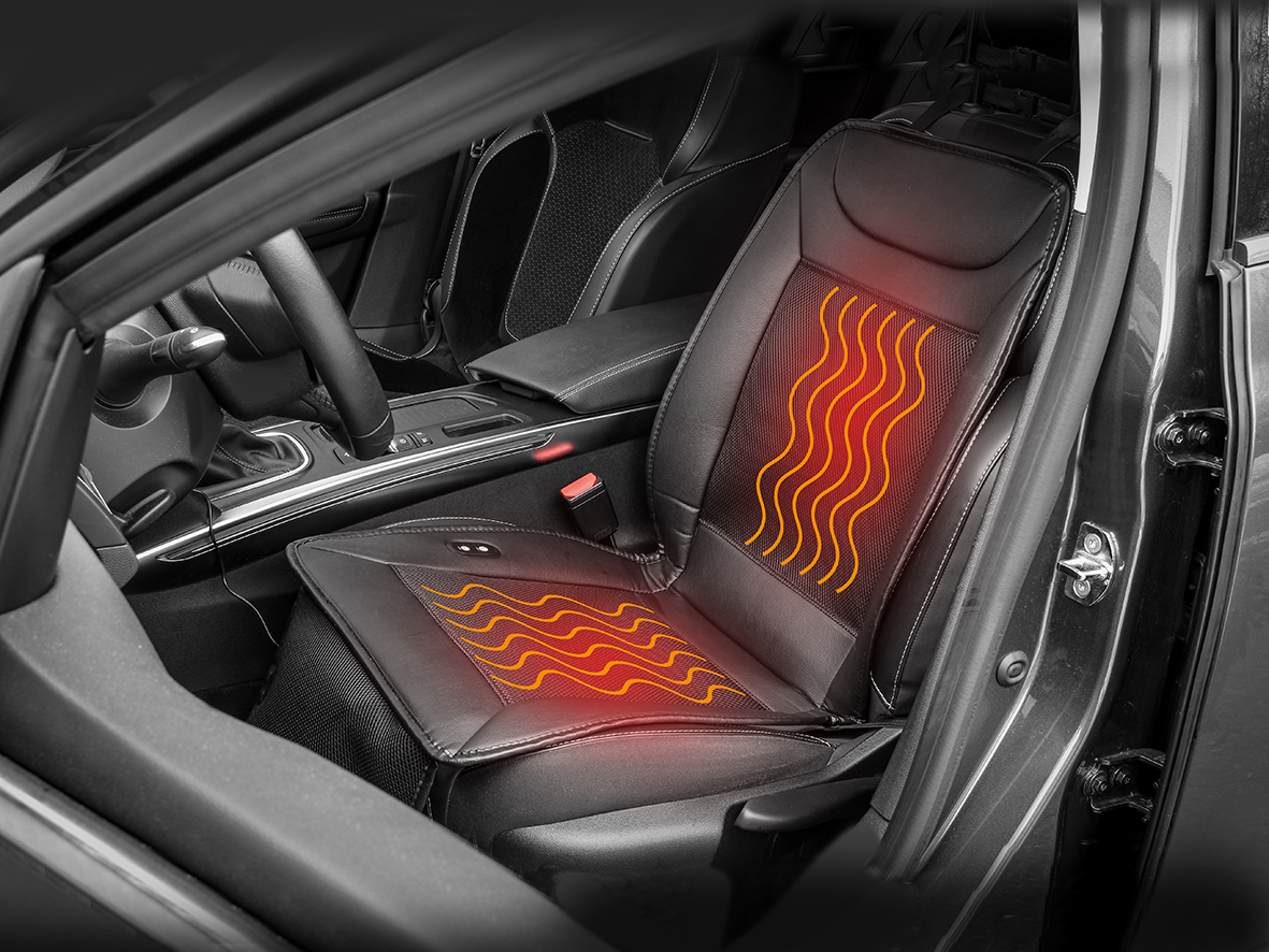 ALIEDA Sitzauflage Auto Heizung, Intelligente Steuerung für Schnelles  Aufheizen Sitzheizungen Rutschfester Profi Autositz Heizauflage Zum Fahren