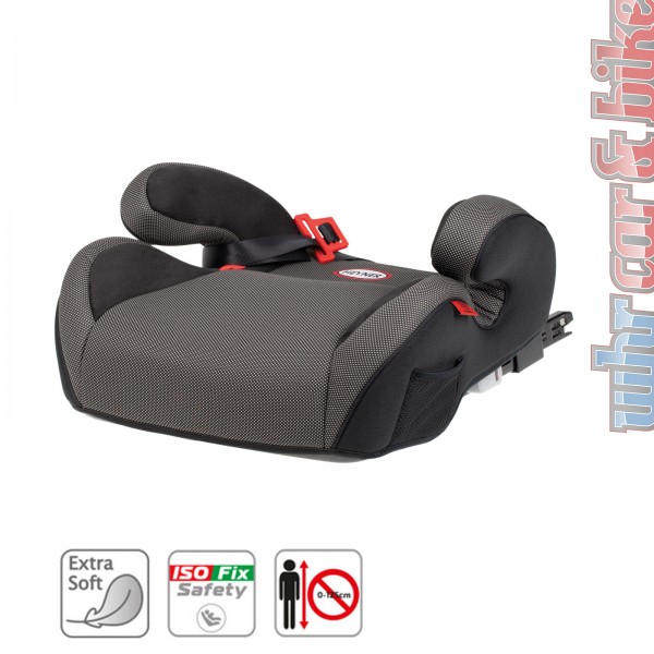 Heyner Sitzerhöhung SafeUpFix L Auto Kindersitz ISOFIX schwarz 22-36kg 6-12 J.
