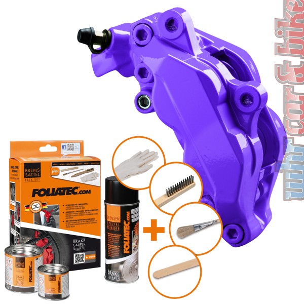 Foliatec 2179 Bremssattel Lack Set deep violett dunkel-lila7-tlg hitzebeständig