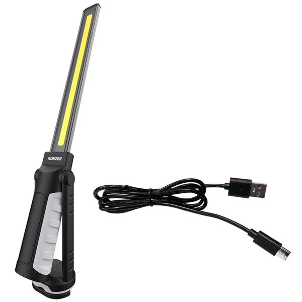 Kunzer Akku Arbeitsleuchte PL-011.2 COB LED Arbeitslampe schmal 330° schwenkbar