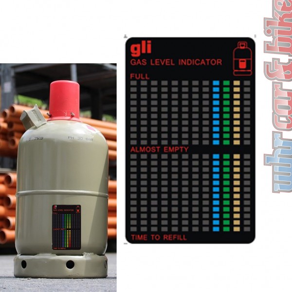 Gasfüllstandsanzeiger Gaschecker magnetisch für Propan und Butan Gasflaschen