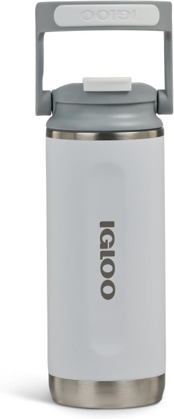 Thermobecher Isolier-Trinkflasche Igloo Flip "n" Sip Tumbler 473ml weiss
