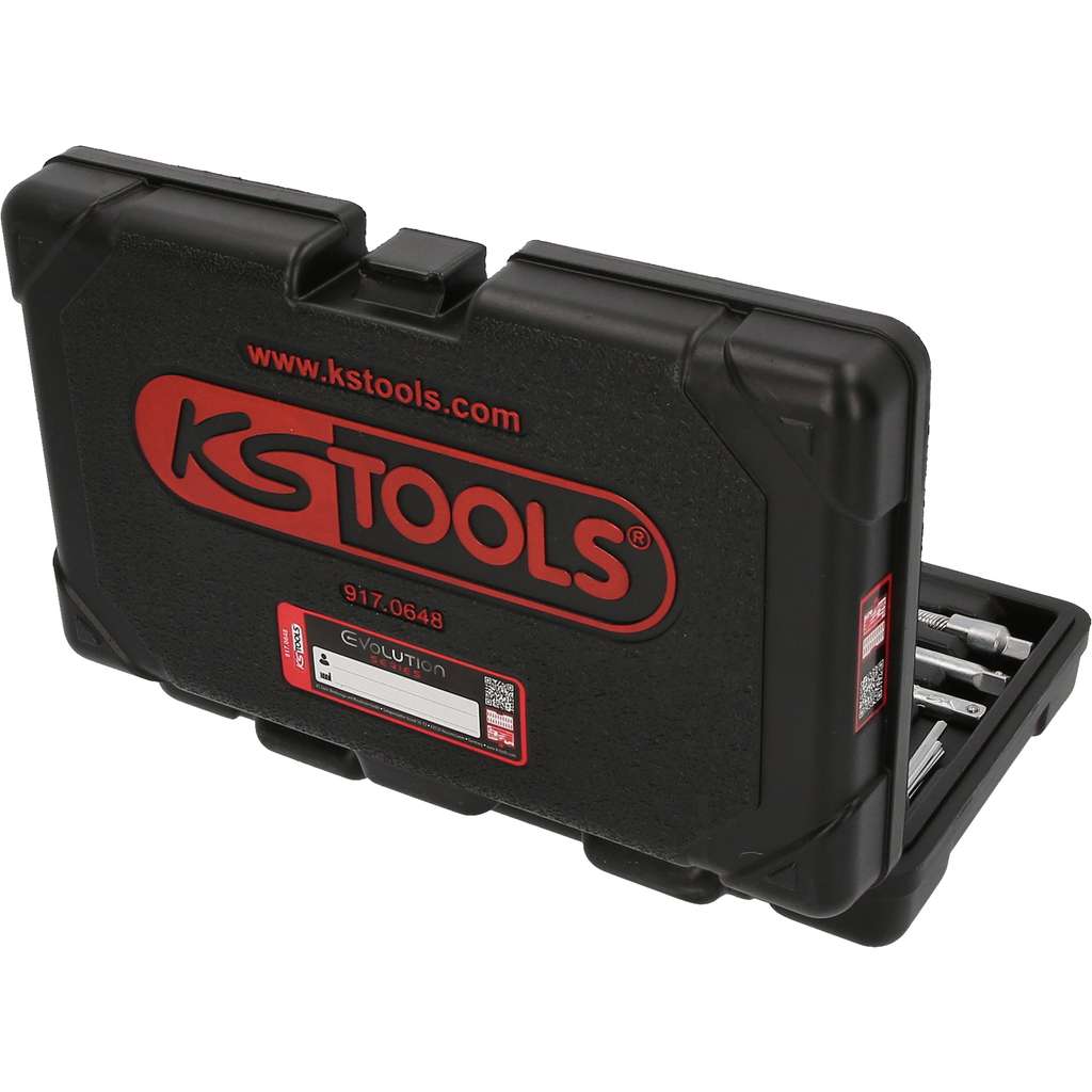 KS Tools Steckschlüsseleinsatz 6-kant, 1/4 Zoll, 8 Mm – Aus Chrom-Vanadium, Satinierte Oberfläche, Länge 37 Mm