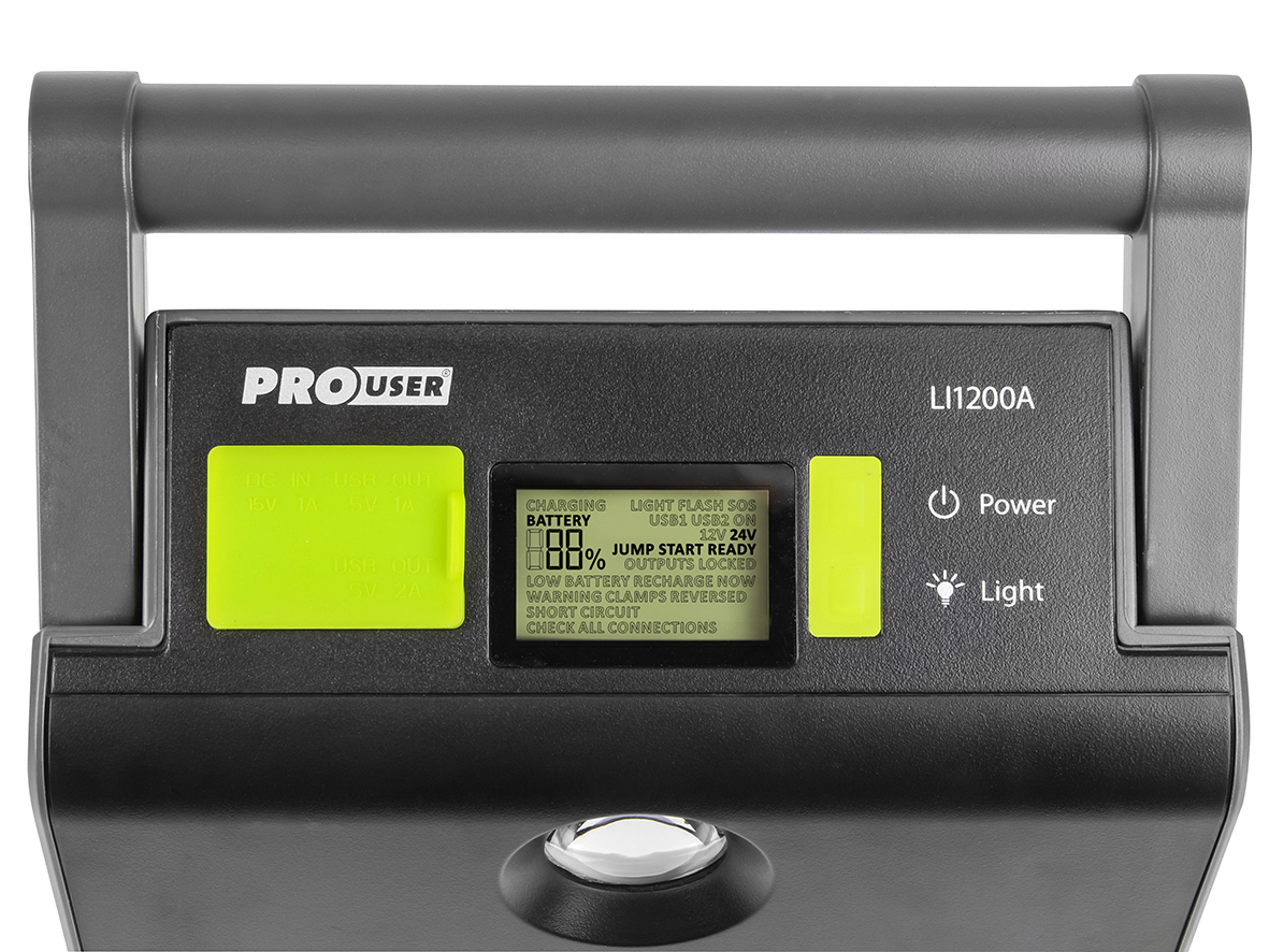 ProUser 12V SC1600 A Super Kondensator Power Pack 1600A Starthilfe