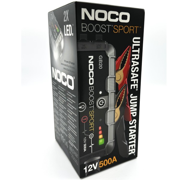 NOCO Lithium Powerpack Starthilfe 500A 12V GB20 Boost Sport Jump Starter