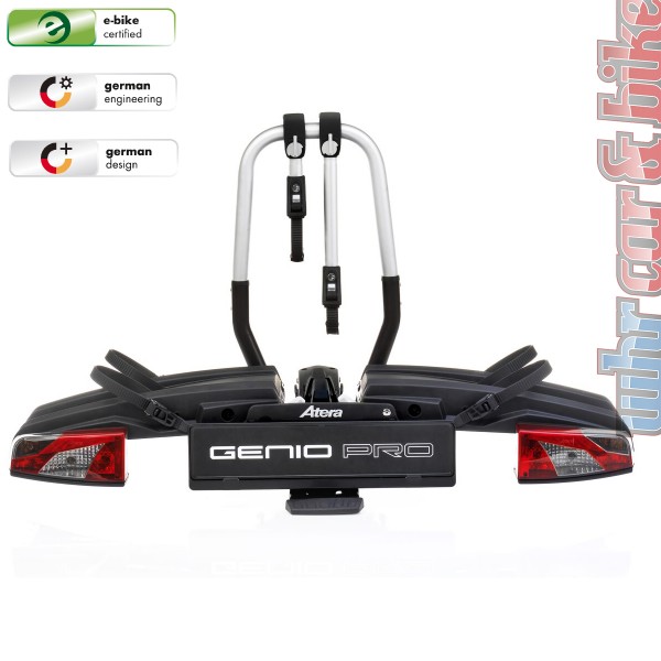 Atera Fahrradträger Genio Pro für 2 Fahrräder / E-Bikes Kupplungsträger faltbar