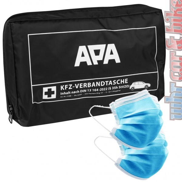 Auto Verbandskasten neue Norm 2023 APA KFZ Verbandtasche MHD 05/2027 DIN 13164