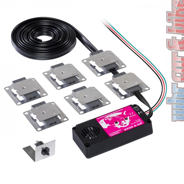 Hochspannung Ultraschall Marderabwehrgerät Batterie Stop&Go 07506 6 Plus-Minus