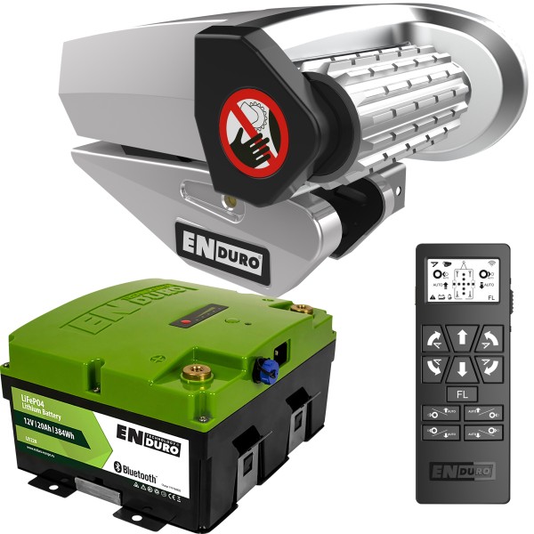 Rangierhilfe Enduro EM515FL inkl. Lithiumakku für Anhänger Caravan & Wohnwagen