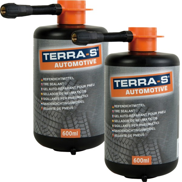 Terra-S Reifendichtmittel Premium VT 2x 600ml Ersatzflasche Mercedes Ford Volvo