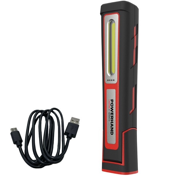 Serenco LED Akku Arbeitslampe Arbeitsleuchte mit COB und SMD-LED 50-500lm Li-Ion