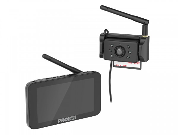 Digital Rückfahrkamera kabellos DRC5040 Einparkhilfe ProUser 12V 24V 5" Monitor