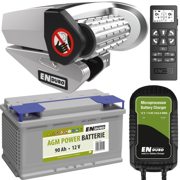 Rangierhilfe Enduro EM515FL inkl. AGM Batterie für Anhänger Caravan & Wohnwagen