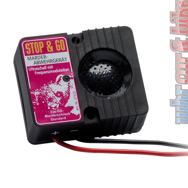 12V Ultraschall Marderabwehrgerät 07535 Stop&Go Marderschutz Piezo Frequenzmodulation