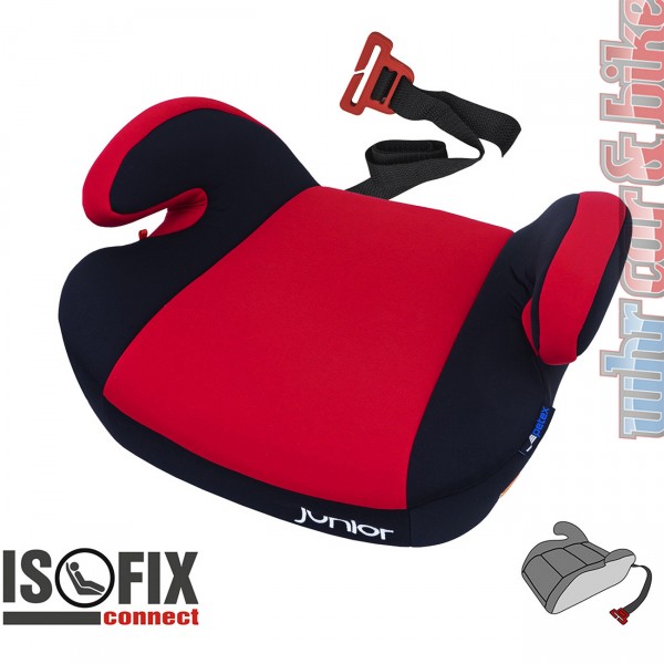 Petex Sitzerhöhung ISOFIX Auto Kindersitz Maja rot-schwarz 22-36kg HDPE