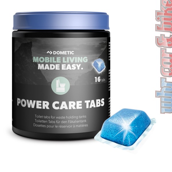 Dometic PowerCare Tabs 16 Stück Dose WC Toiletten Zusatz geruchsbindend Camping