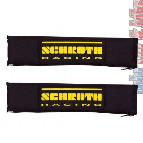 2x Schroth Gurtpolster Racing 2 Zoll 50mm Gurtschoner schwarz - gelb