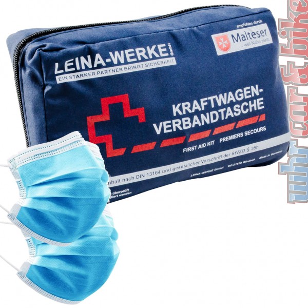 Auto Verbandskasten neue Norm 2023 Leina KFZ Verbandtasche MHD 11/2028 DIN 13164