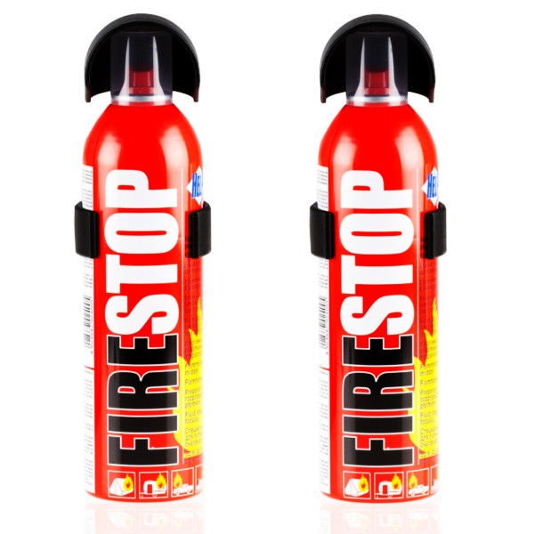 Löschspray Feuerlöscherspray 2x 400ml SuperHelp feuerhemmend inkl. Wandhalterung