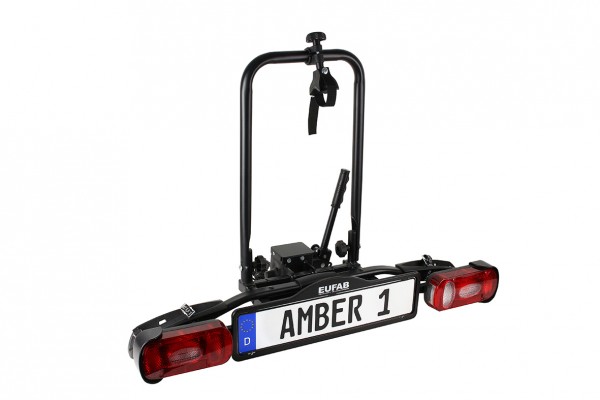Eufab Amber 1 Heckträger Fahrradträger AHK Anhängerkupplung für 1 Fahrrad E-Bike