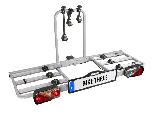 Eufab Heckträger Fahrradträger BIKE THREE PKW AHK Anhängerkupplung 3 Fahrräder