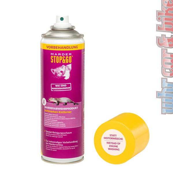 Anti-Marder Duftmarken-Entferner 07503 Stop&Go Reinigungsschaum Vorbehandlerspray